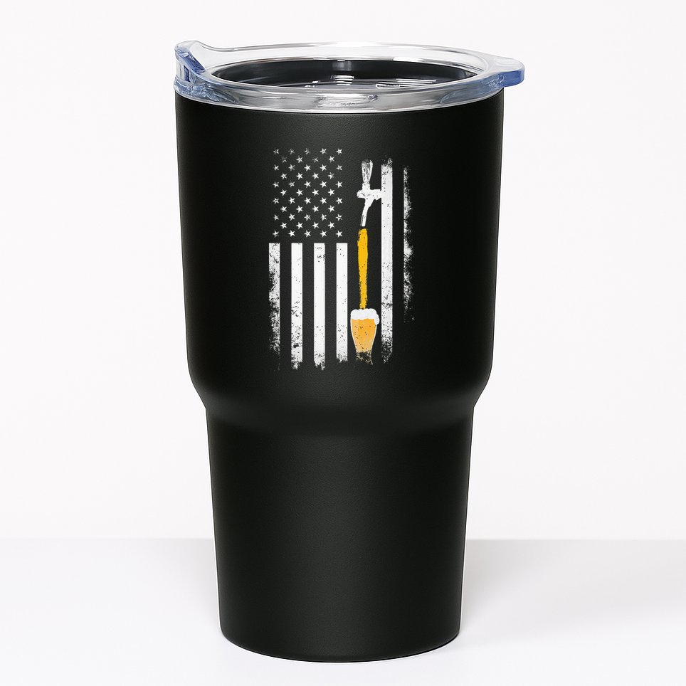 Craft Beer Brewing Usa Us American Flag Craft Tumbler