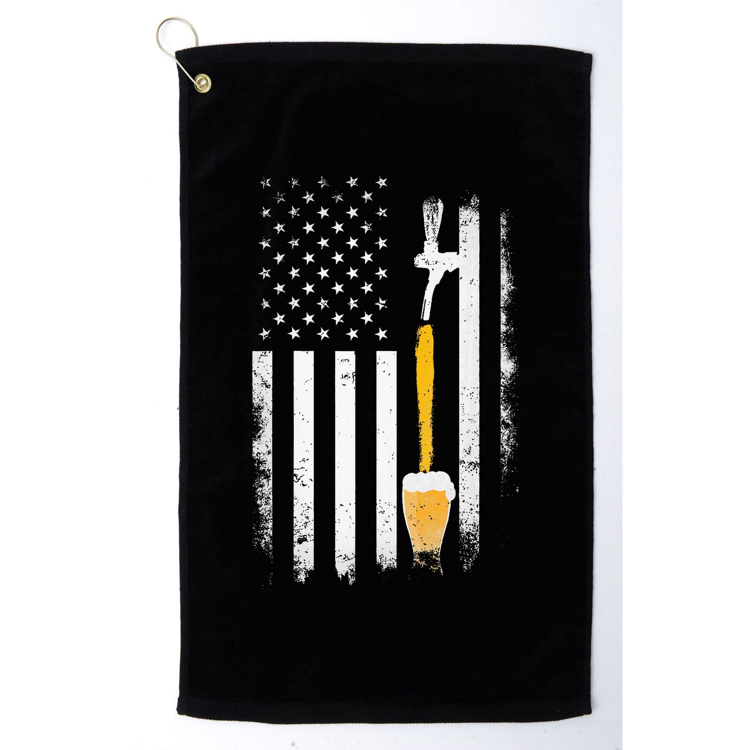 Craft Beer Brewing Usa Us American Flag Craft Golf Towel
