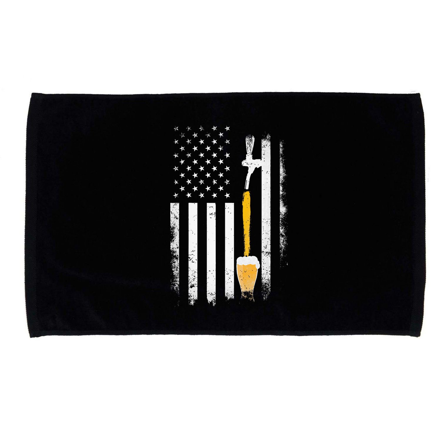 Craft Beer Brewing Usa Us American Flag Craft Microfiber Hand Towel