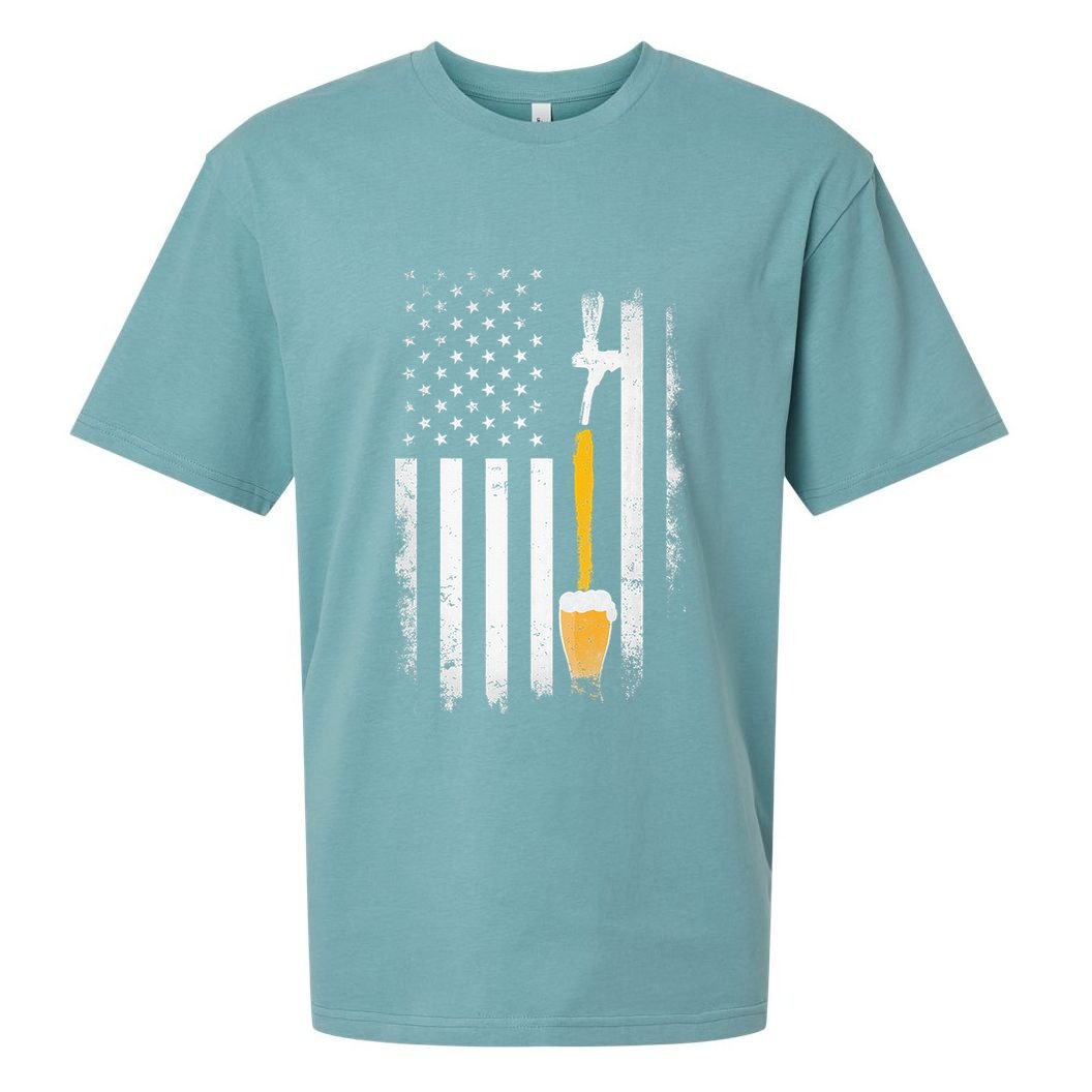 Craft Beer Brewing Usa Us American Flag Craft Sueded Cloud Jersey T-Shirt