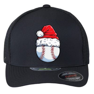 Christmas Baseball Ball Santa Hat Xmas Boys Flexfit Unipanel Trucker Cap