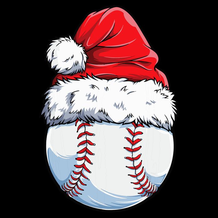 Christmas Baseball Ball Santa Hat Xmas Boys Drawstring Bag