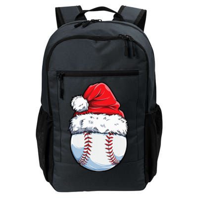 Christmas Baseball Ball Santa Hat Xmas Boys Daily Commute Backpack