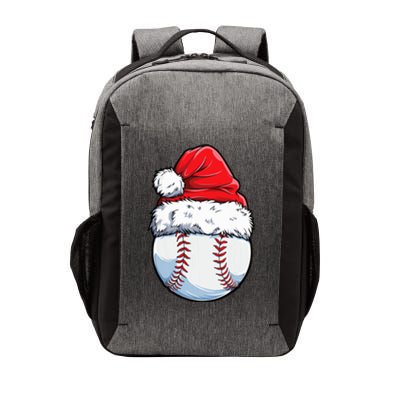 Christmas Baseball Ball Santa Hat Xmas Boys Vector Backpack