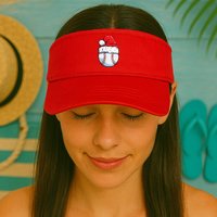 Christmas Baseball Ball Santa Hat Xmas Boys Visor