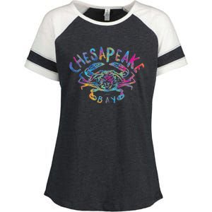 Chesapeake Bay Blue Crab Enza Ladies Jersey Colorblock Tee