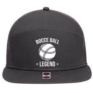 Cool Bocce Ball Legend 7 Panel Mesh Trucker Snapback Hat