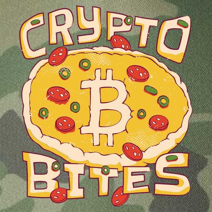 Crypto Bites Bitcoin Pizza Legacy Tie Dye Trucker Hat