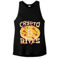 Crypto Bites Bitcoin Pizza Ladies PosiCharge Tri-Blend Wicking Tank