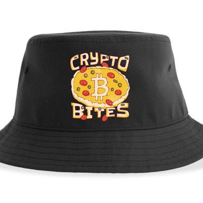 Crypto Bites Bitcoin Pizza Sustainable Bucket Hat