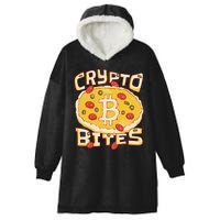 Crypto Bites Bitcoin Pizza Hooded Wearable Blanket