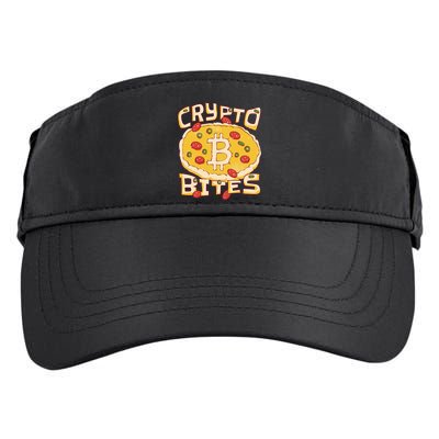 Crypto Bites Bitcoin Pizza Adult Drive Performance Visor