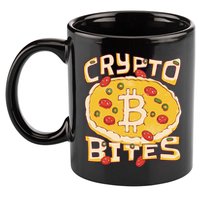 Crypto Bites Bitcoin Pizza 11oz C Handle Ceramic Mug