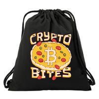Crypto Bites Bitcoin Pizza Drawstring Bag