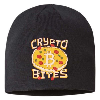 Crypto Bites Bitcoin Pizza Sustainable Beanie