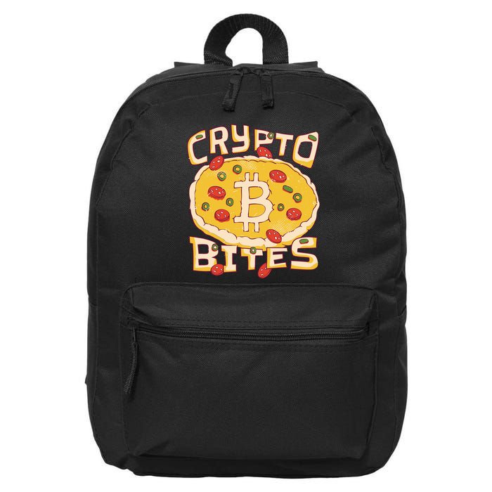 Crypto Bites Bitcoin Pizza 16 in Basic Backpack