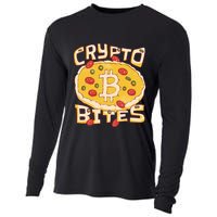 Crypto Bites Bitcoin Pizza Cooling Performance Long Sleeve Crew