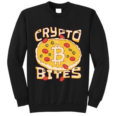 Crypto Bites Bitcoin Pizza Tall Sweatshirt
