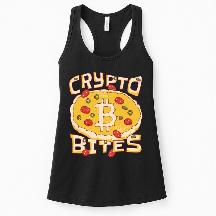 Crypto Bites Bitcoin Pizza Womens Tank Top
