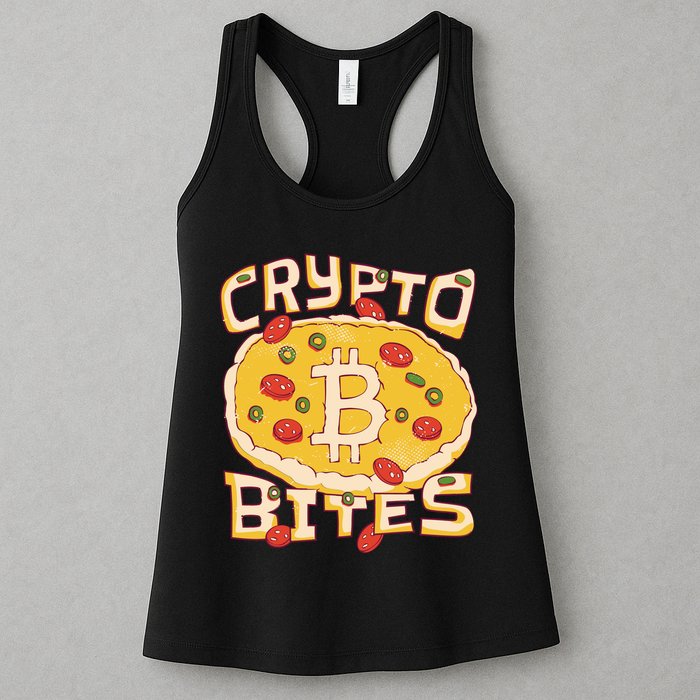 Crypto Bites Bitcoin Pizza Womens Tank Top