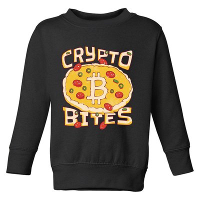 Crypto Bites Bitcoin Pizza Toddler Sweatshirt