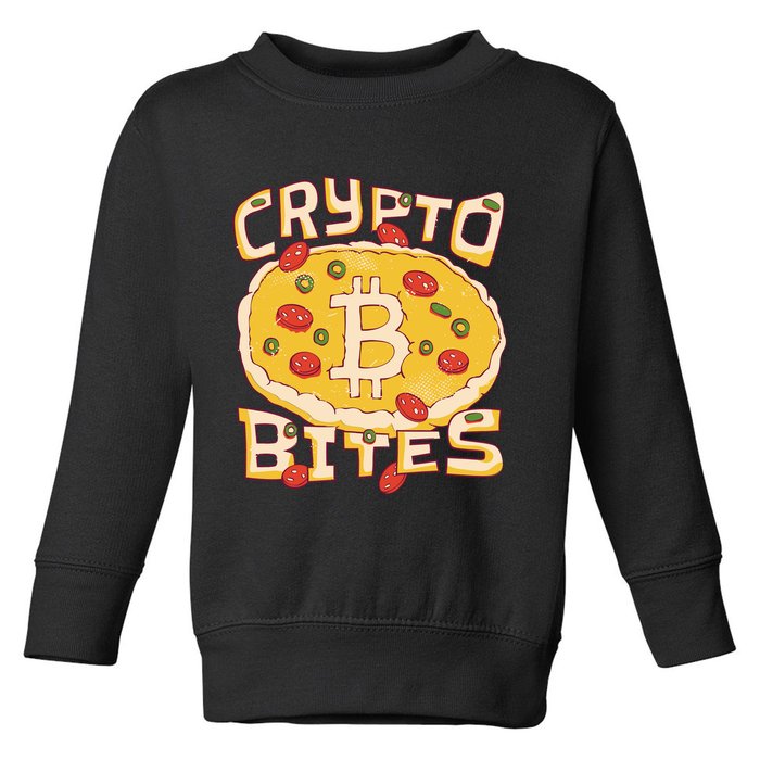 Crypto Bites Bitcoin Pizza Toddler Sweatshirt