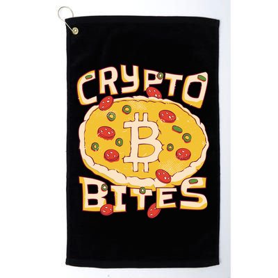 Crypto Bites Bitcoin Pizza Golf Towel