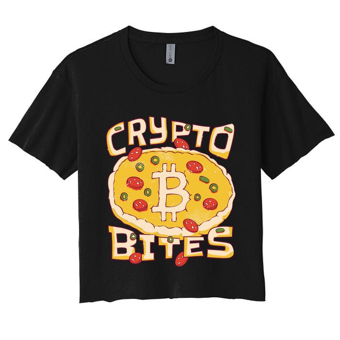 Crypto Bites Bitcoin Pizza Crop Top
