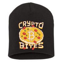Crypto Bites Bitcoin Pizza Short Acrylic Beanie