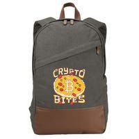 Crypto Bites Bitcoin Pizza Cotton Canvas Backpack
