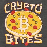 Crypto Bites Bitcoin Pizza Vector Backpack