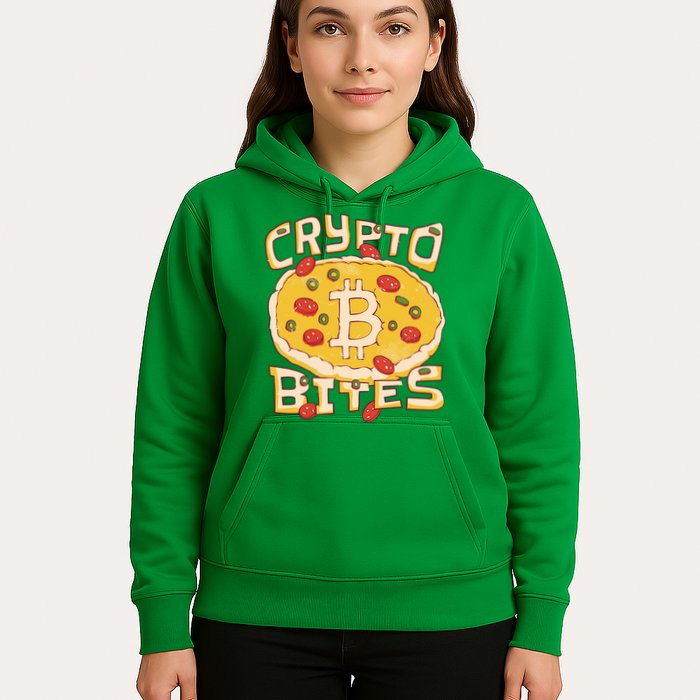 Crypto Bites Bitcoin Pizza Hoodie