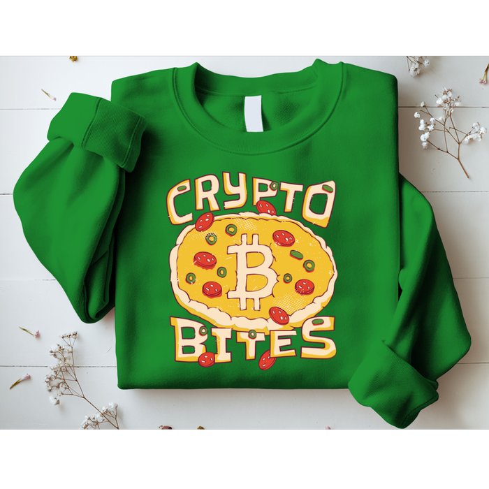 Crypto Bites Bitcoin Pizza Sweatshirt