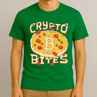 Crypto Bites Bitcoin Pizza T-Shirt