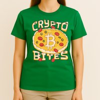 Crypto Bites Bitcoin Pizza T-Shirt