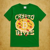Crypto Bites Bitcoin Pizza T-Shirt
