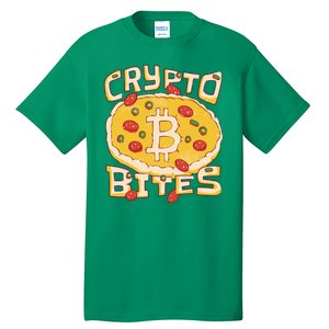 Crypto Bites Bitcoin Pizza Tall T-Shirt