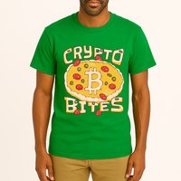Crypto Bites Bitcoin Pizza Tall T-Shirt