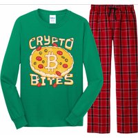 Crypto Bites Bitcoin Pizza Long Sleeve Pajama Set