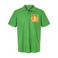 Crypto Bites Bitcoin Pizza Softstyle Adult Sport Polo