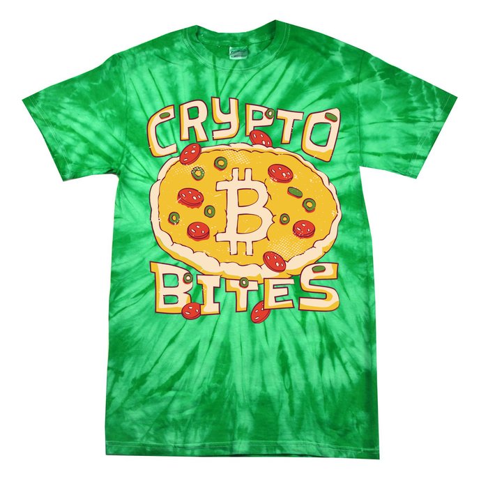 Crypto Bites Bitcoin Pizza Tie-Dye T-Shirt