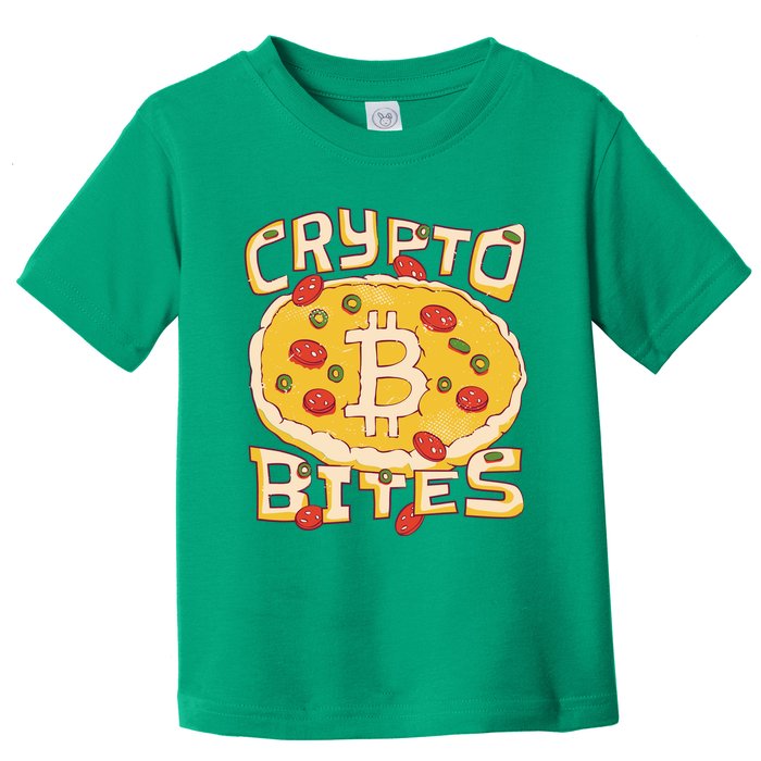 Crypto Bites Bitcoin Pizza Toddler T-Shirt
