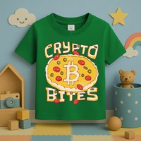 Crypto Bites Bitcoin Pizza Toddler T-Shirt