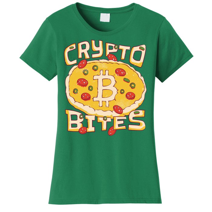 Crypto Bites Bitcoin Pizza Women's T-Shirt