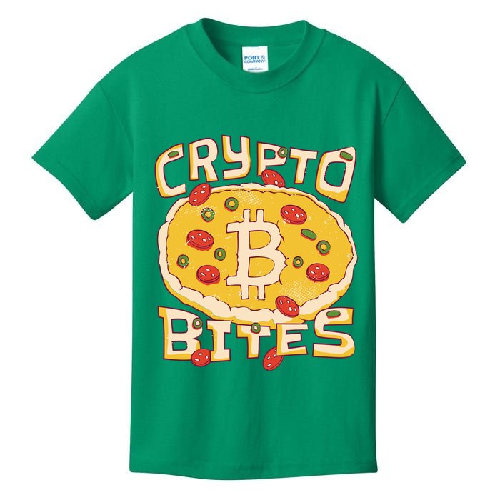 Crypto Bites Bitcoin Pizza Kids T-Shirt