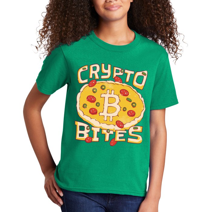 Crypto Bites Bitcoin Pizza Kids T-Shirt