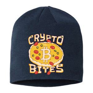 Crypto Bites Bitcoin Pizza Sustainable Beanie