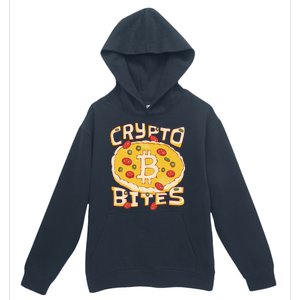 Crypto Bites Bitcoin Pizza Urban Pullover Hoodie