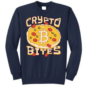 Crypto Bites Bitcoin Pizza Tall Sweatshirt