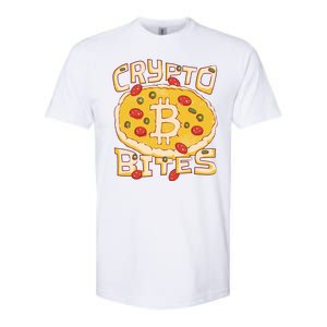 Crypto Bites Bitcoin Pizza Softstyle CVC T-Shirt